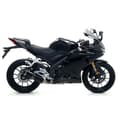 Pikkukuva 2 / 2: Arrow Street Thunder Aluminium Dark With Carbon End Cap Yamaha Yzf-r 125 ´19-22 Hyväksytty äänenvaimennin Hopeinen Homologated