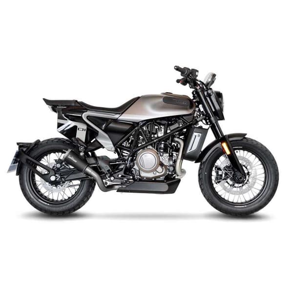 Leovince Lv-10 Black Edition Husqvarna Vitpilen 701 18-20/svartpilen 701 19-20 Ref:15220b Stainless Steel Ikke-godkendt Lyddæmper Søvfarvet Not...
