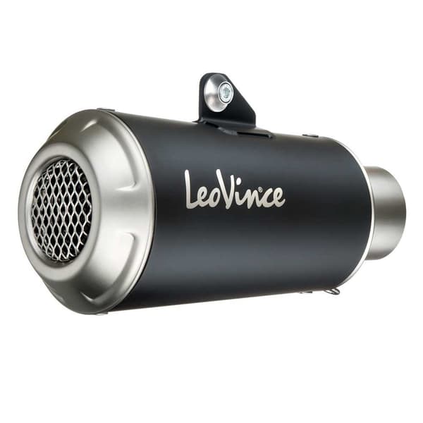 Leovince Lv-10 Black Edition Husqvarna Vitpilen 701 18-20/svartpilen 701 19-20 Ref:15220b Stainless Steel Ikke-godkendt Lyddæmper Søvfarvet Not...