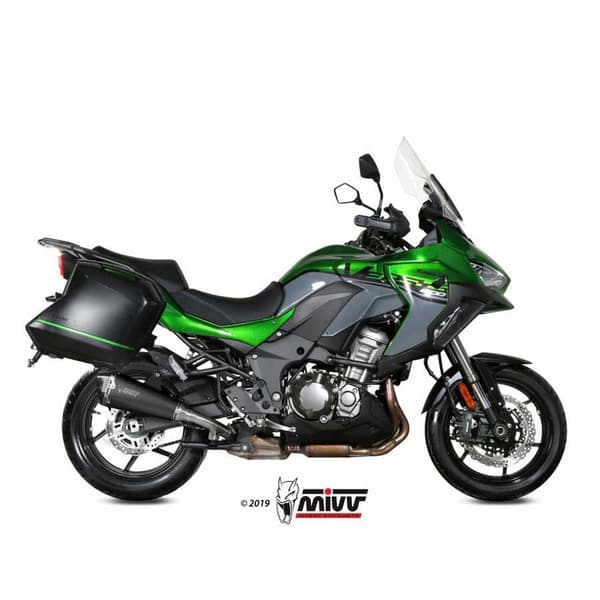 Mivv Delta Race Kawasaki Versys 1000/s/se 2019-24 K.049.ldrb Homologoitu Slip On äänenvaimennin Hopeinen Homologated