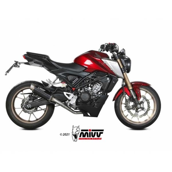 Mivv Gp Honda Cb 125 R 2021-24 H.077.lxbp Homologeret Fuldlinjesystem Gylden Homologated