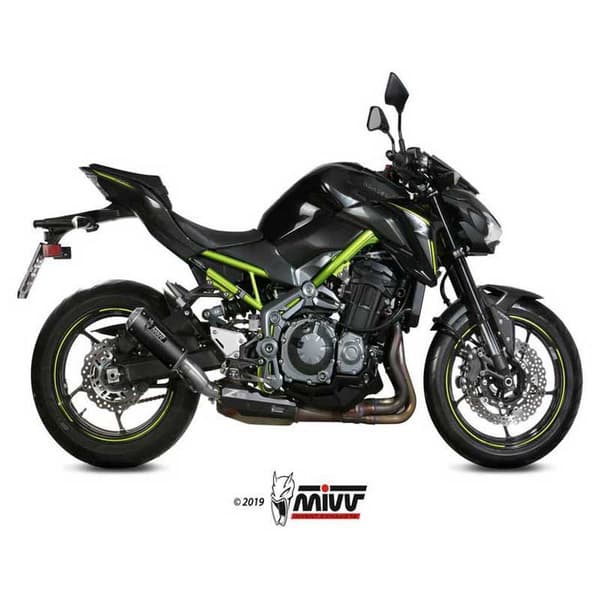 Mivv Mk3 Kawasaki Z900 A2 2017-24 K.056.lm3c Homologoitu Slip On äänenvaimennin Hopeinen Homologated