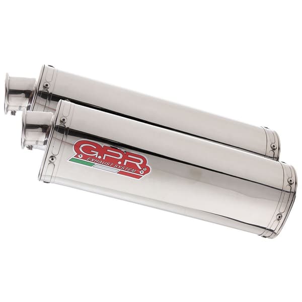 Gpr Exhaust Systems Trioval Dual Vfr 800 V-tec 02-13 Homologoitu Slip On äänenvaimennin Hopeinen Homologated