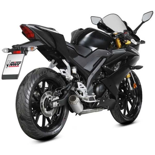 Mivv Mk3 Yamaha Mt-125 2020-24/yzf R125 2019-23 Y.067.sm3x Ikke-homologeret Fuldt Linjesystem Søvfarvet Not Homologated