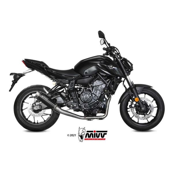 Mivv Gp Yamaha Mt-07/fz-07 2021-24 Y.065.lxbp Homologeret Fuldlinjesystem Gylden Homologated