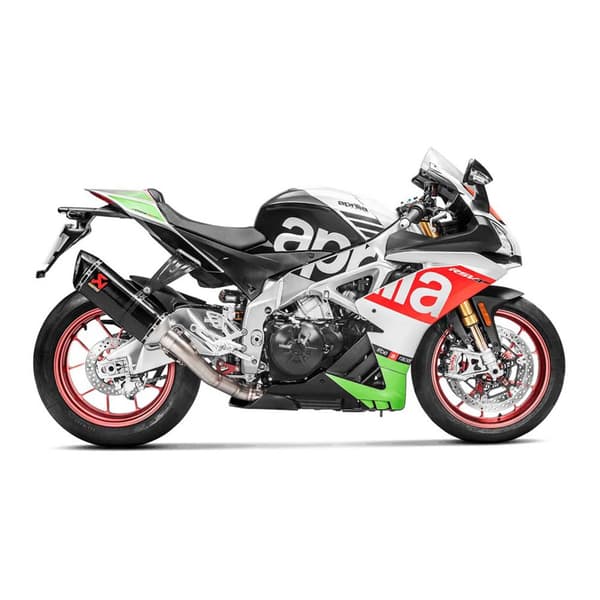 Akrapovic Line Carbon Rsv4/tuono V4 17-18 Ref:s-a10so9-rc Ei-homologoitu Slip-on äänenvaimennin Musta Not Homologated