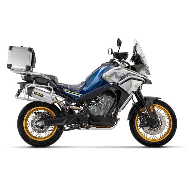 Arrow Race-tech Aluminium With Carbon End Cap Cf Moto 800 Mt Sport / Touring ´22 Ikke-godkendt Lyddæmper Søvfarvet Not Homologated