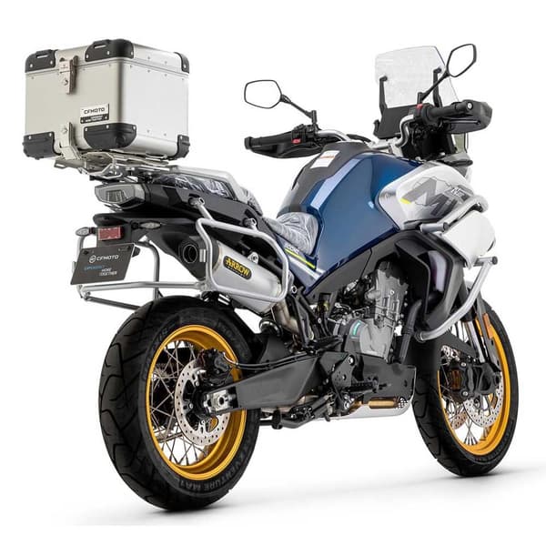 Arrow Race-tech Aluminium With Carbon End Cap Cf Moto 800 Mt Sport / Touring ´22 Ikke-godkendt Lyddæmper Søvfarvet Not Homologated