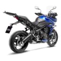 Pikkukuva 2 / 4: Leovince Lv One Evo Triumph Tiger Sport 660 22/trident 660 21-22 Ref:14385e Stainless Steel&carbon Slash Cut Homologoitu Täydellinen...