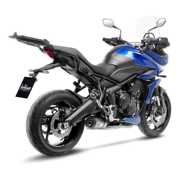 Leovince Lv One Evo Triumph Tiger Sport 660 22/trident 660 21-22 Ref:14385e Stainless Steel&carbon Slash Cut Homologoitu Täydellinen...