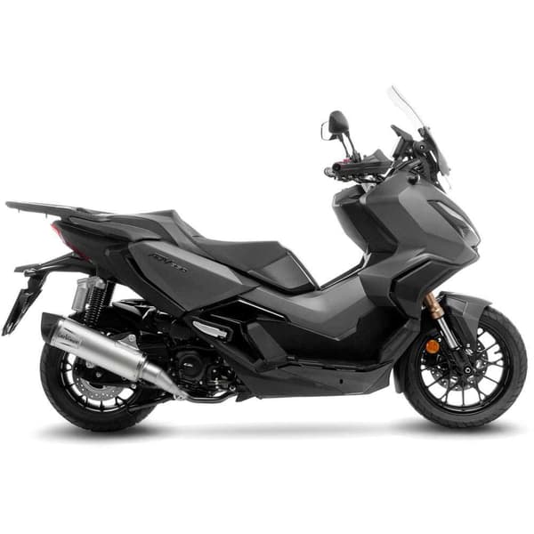 Leovince Lv One Evo Honda Adv 350 22/sh 350i 21-22 Ref:14381ek Stainless Steel&carbon Homologerad Ljuddämpare Silver Homologated
