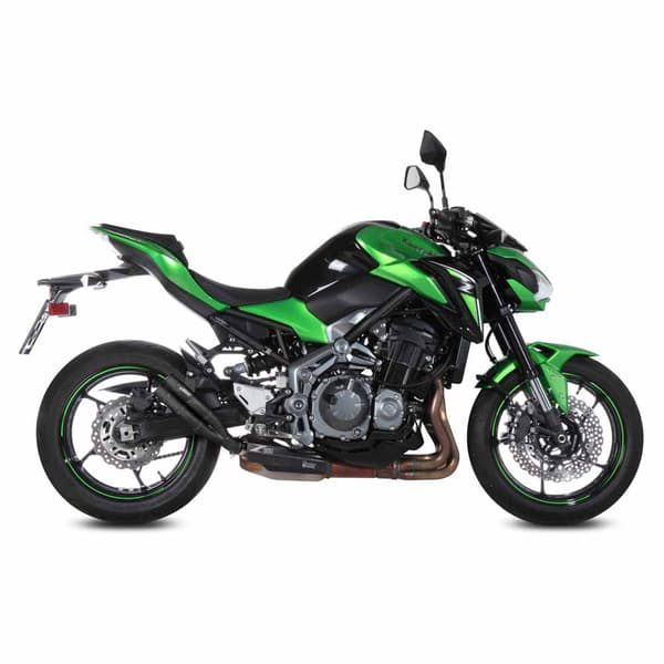Mivv Double Gun Kawasaki Z900 2017-19/z900 A2 2017-24 K.045.ldgb Homologeret Slip On Lyddæmper Søvfarvet Homologated