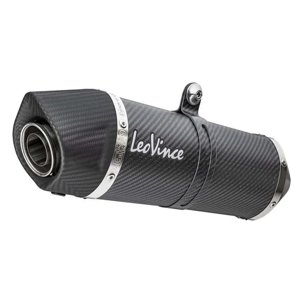 Leovince Lv One Evo Kawasaki Ninja/z 125 19-22 Ref:14294e Carbon Hyväksytty äänenvaimennin Hopeinen Homologated