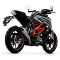 Pikkukuva 4 / 5: Arrow Pro-race Nichrom Ktm Duke 125 / 390 ´21-23 Ei-hyväksytty äänenvaimennin Hopeinen Not Homologated
