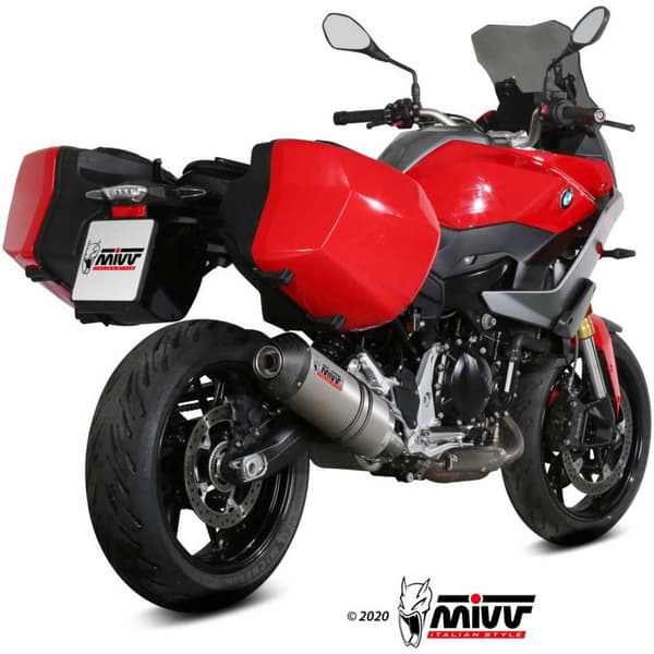 Mivv Oval Bmw F 900 Xr 2020-24 B.037.lnc Homologeret Slip On Lyddæmper Søvfarvet Homologated