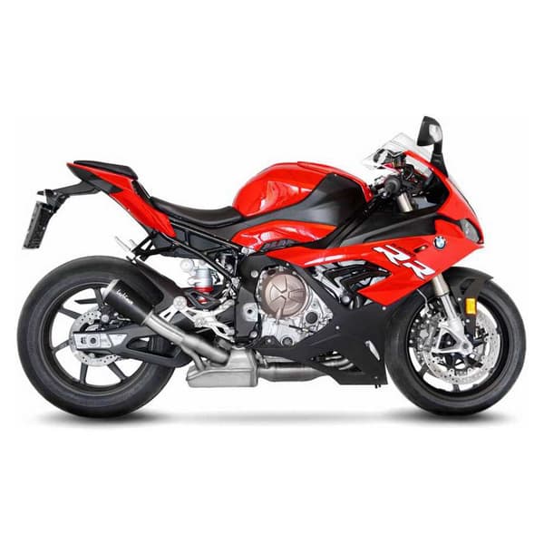 Leovince Lv-10 Black Edition Bmw S 1000 R 21-22/s 1000 Rr 19-22 Ref:15241b Stainless Steel Homologeret Lyddæmper Søvfarvet Homologated