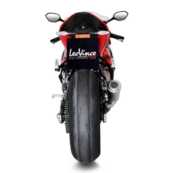 Leovince Lv-10 Black Edition Bmw S 1000 R 21-22/s 1000 Rr 19-22 Ref:15241b Stainless Steel Homologeret Lyddæmper Søvfarvet Homologated