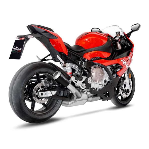 Leovince Lv-10 Black Edition Bmw S 1000 R 21-22/s 1000 Rr 19-22 Ref:15241b Stainless Steel Homologeret Lyddæmper Søvfarvet Homologated