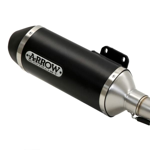 Arrow Urban Gpd 125 Abs N-max/mw 125 Abs Tricity 17-20 Aluminium&steel Homologeret Slip On Lyddæmper Sort Homologated