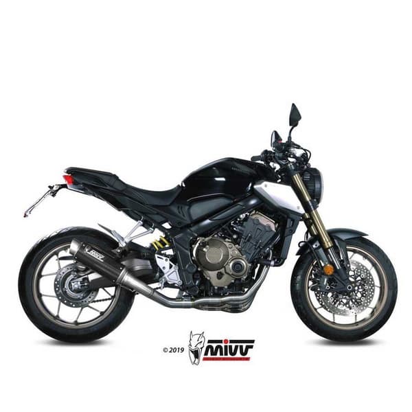 Mivv Gp Honda Cb 650 R/cbr 650 R 2019-23 H.072.l2p Typgodkänt Komplett Avgassystem Silver Homologated