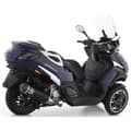 Pikkukuva 3 / 3: Arrow Urban Aluminium Dark With Carbon End Cap Peugeot Metropolis 400 ´17-21 Hyväksytty äänenvaimennin Hopeinen Homologated