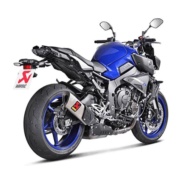 Akrapovic Line Titanium Mt-10/fz-10 16-18 Ref:s-y10so15-hapt Ei-homologoitu Slip-on äänenvaimennin Musta,Hopeinen Not Homologated