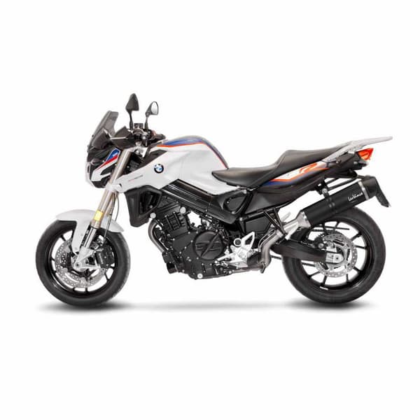Leovince Lv One Evo Black Edition Bmw F 800 Gt/r 17-20 Ref:14356eb Stainless Steel&carbon Homologeret Lyddæmper Søvfarvet Homologated