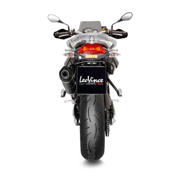 Leovince Lv One Evo Black Edition Bmw F 800 Gt/r 17-20 Ref:14356eb Stainless Steel&carbon Homologeret Lyddæmper Søvfarvet Homologated