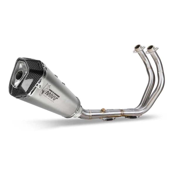 Mivv Delta Race Yamaha Mt-07/fz-07 2014-20 Y.044.ldrx Typgodkänt Komplett Avgassystem Silver Homologated