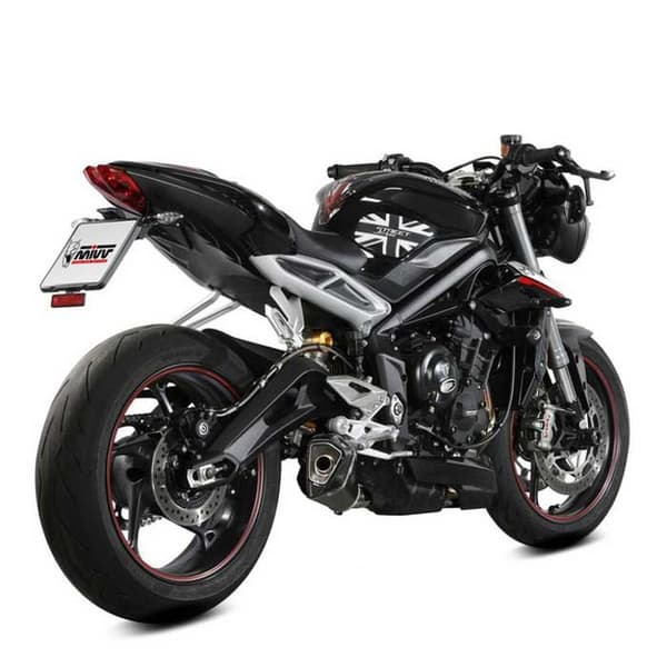Mivv Delta Race Triumph Street Triple R/s/rs 2017-23 T.019.ldrb Homologeret Slip On Lyddæmper Søvfarvet Homologated