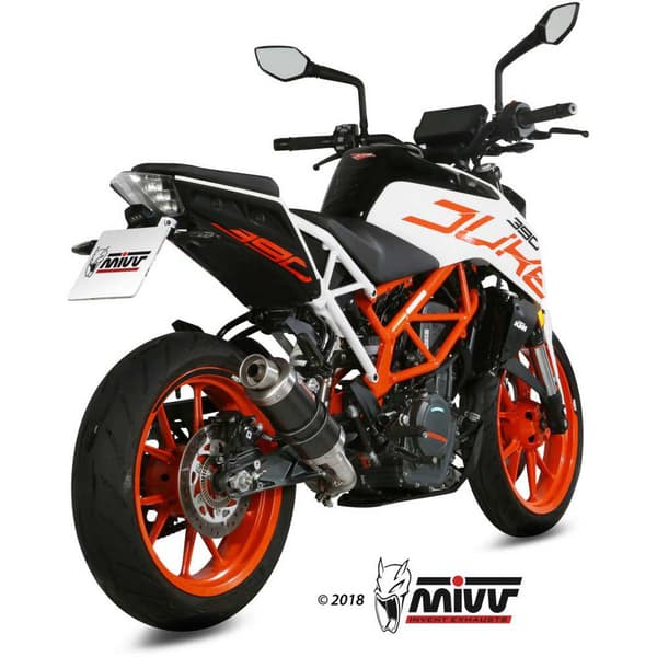 Mivv Ktm 125/390 Duke/rc 125/390 2017-20 Katalytisk Dæmper Søvfarvet