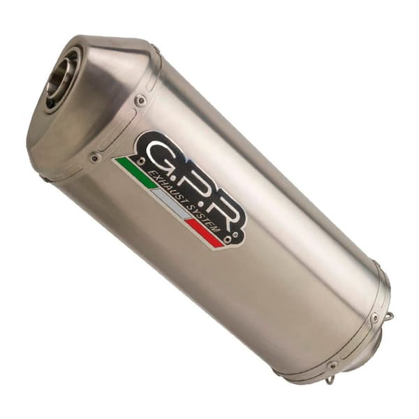 Gpr Exhaust Systems Satinox Moto Guzzi Stelvio 1200 8v 11-17 Stainless Steel Hyväksytty äänenvaimennin Kultainen Homologated