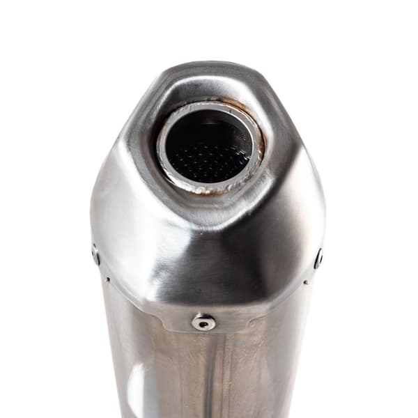 Gpr Exhaust Systems Pentacross Inox Can Am Outlander 650 Xt 2013-2023 Round Homologeret Slip On Lyddæmper Søvfarvet Homologated