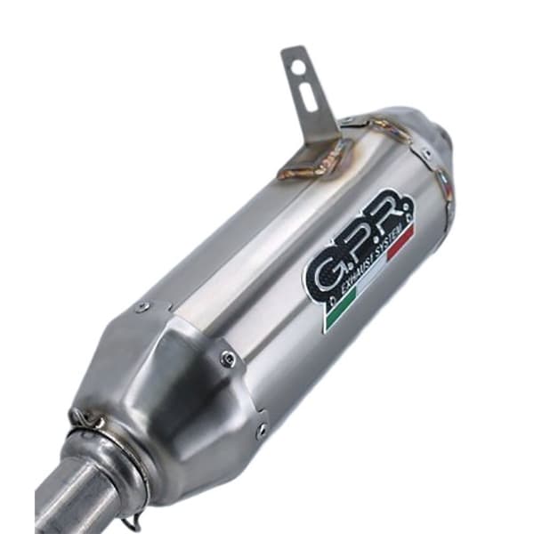 Gpr Exhaust Systems Pentacross Inox Can Am Outlander 650 Xt 2013-2023 Round Homologeret Slip On Lyddæmper Søvfarvet Homologated