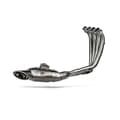 Miniatyrbillede 1 af 2: Akrapovic Honda Cb/cbr 650 R 650 2024 Ikke-homologeret Slip-on Lyddæmper Søvfarvet Not Homologated
