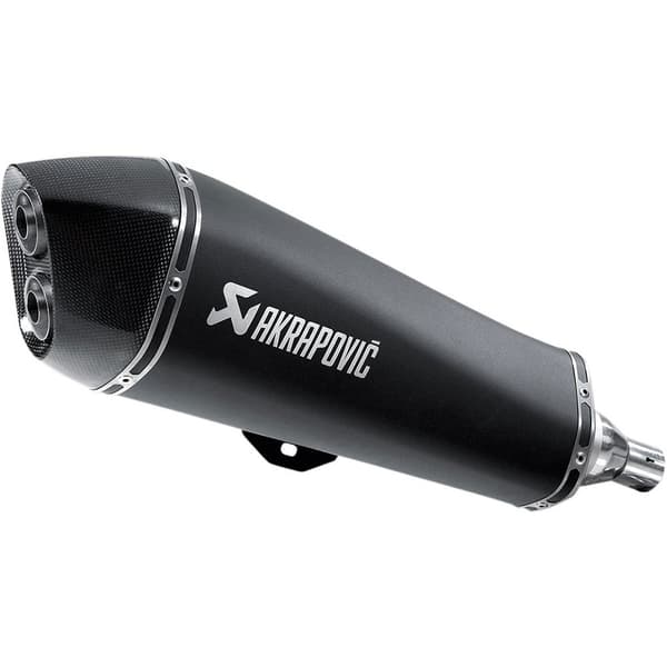 Akrapovic Beverly 400-500/fuoco 500/mp3 400-500/satelis 400-500/xevo 400 Ref:s-pi4so3-hrssbl Homologeret Lyddæmper Sort Homologated