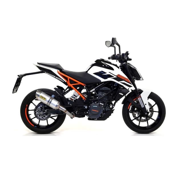 Arrow Linkkiputki Ei Kataloitu Ktm Duke 125 ´17-20/rc 390 ´17-20 Hopeinen