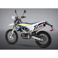 Miniatyrbillede 3 af 3: Yoshimura Usa Race R-77 Enduro/supermoto 701 16-21 Stainless Steel&carbon Ikke-godkendt Lyddæmper Søvfarvet Not Homologated