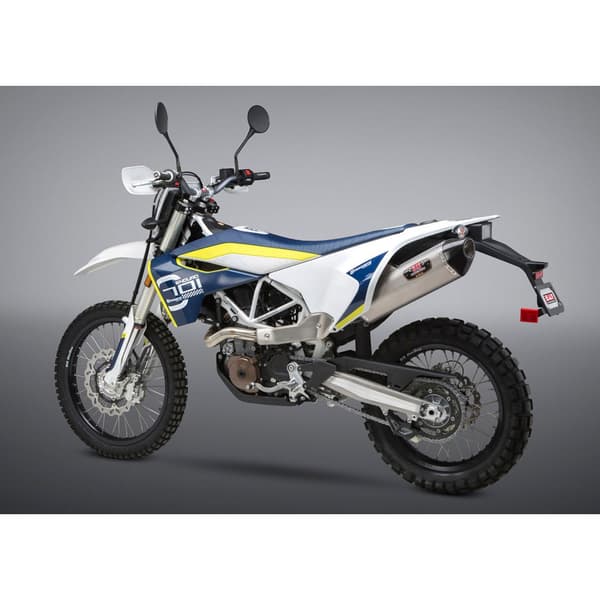 Yoshimura Usa Race R-77 Enduro/supermoto 701 16-21 Stainless Steel&carbon Ikke-godkendt Lyddæmper Søvfarvet Not Homologated