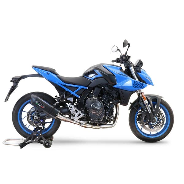 Gpr Exhaust Systems Furore Poppy Suzuki Gsx-8r 2022-2024 E5 Oval Ikke-homologeret Fuldt Linjesystem Blå Not Homologated