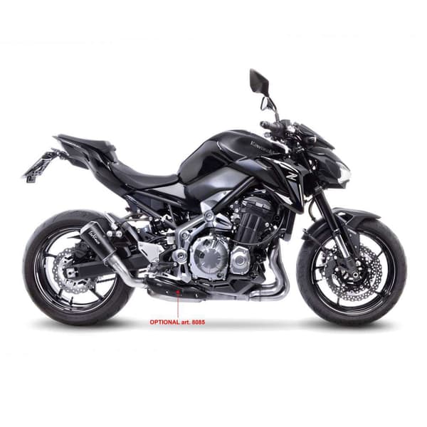 Leovince Moottoripyörän Pakokaasu Kawasaki Z900 2017-2019 Lv-10 Black Edition Musta