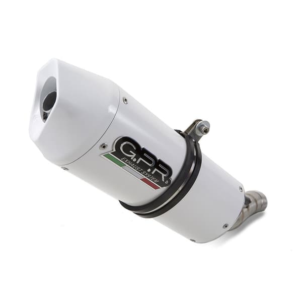 Gpr Exhaust Systems Albus Ceramic Vfr 1200 F Ie 10-16 Homologerad Slip On Ljuddämpare Vit Homologated