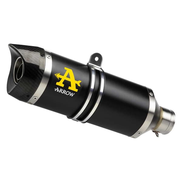 Arrow Thunder Aluminium Dark With Carbon End Cap Honda Cb 650 R ´19-22 Homologeret Lyddæmper Gylden Homologated