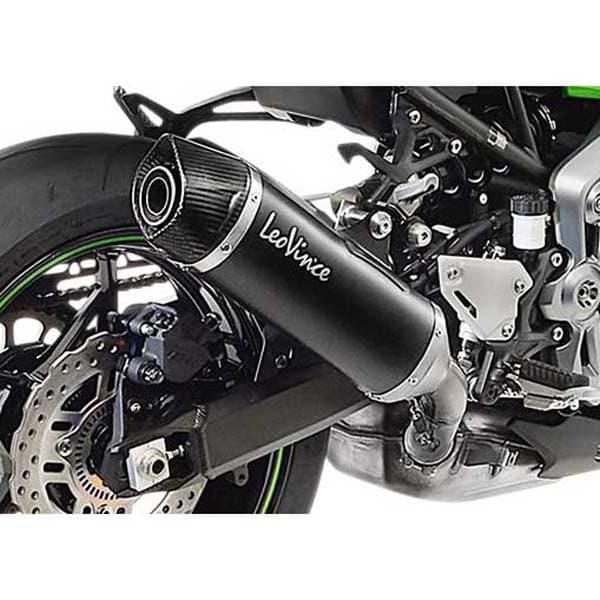 Leovince Nero Kawasaki 14039 Stainless Steel Ikke-homologeret Slip-on Lyddæmper Søvfarvet Not Homologated