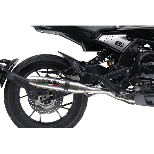 Gpr Exhaust Systems Deeptone Inox Moto Morini Seiemmezzo Scr 650 2022-2024 Homologeret Fuldlinjesystem Søvfarvet Homologated