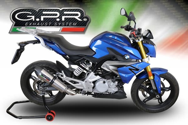 Gpr Exhaust Systems Gp Evo4 Bmw G 310 R 22-23 Ref:e5.bm.cat.93.gpan.to Titanium With Catalyst Homologeret Fuldlinjesystem Transparent Homologated