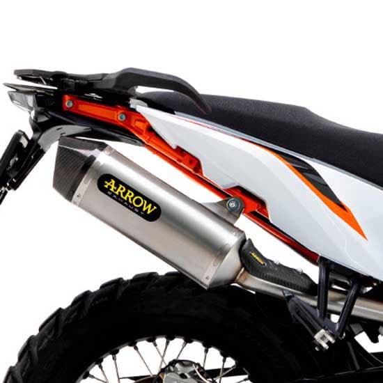 Arrow Race-tech Titanium With Carbon End Cap Ktm 790 Adventure ´19-20 Ikke-godkendt Lyddæmper Søvfarvet Not Homologated