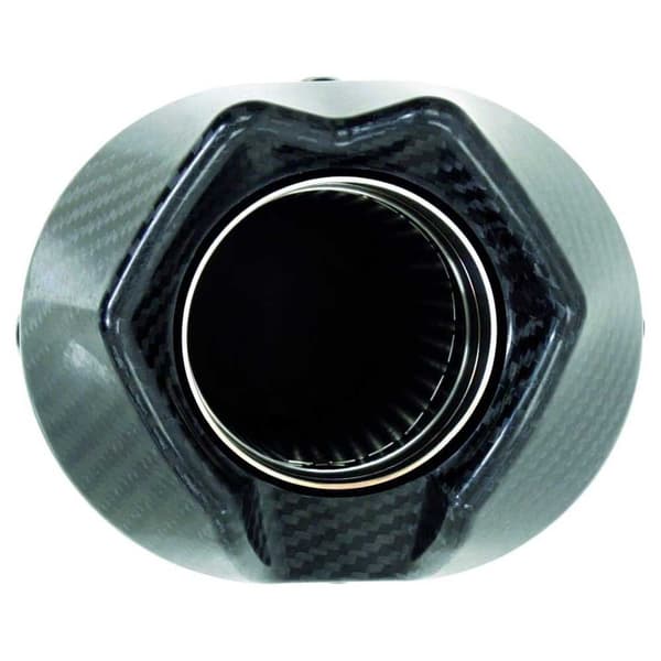 Arrow Works Nichrom Dark With Carbon End Cap Yamaha Tracer 7 ´21-23 Homologerad Ljuddämpare Silver Homologated