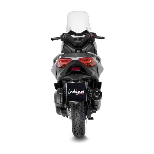 Leovince Nero Yamaha X-max 125/tech Max 21-22 Ref:14078k Stainless Steel&carbon Typgodkänt Komplett Avgassystem Silver Homologated
