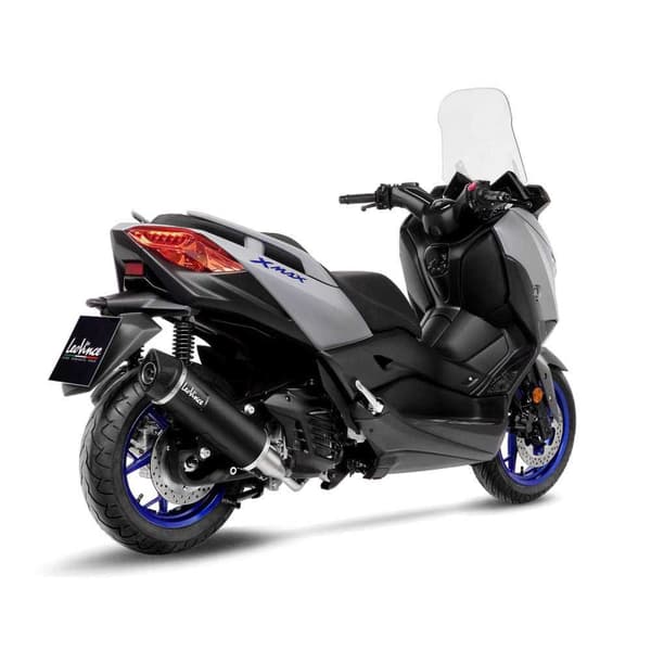 Leovince Nero Yamaha X-max 125/tech Max 21-22 Ref:14078k Stainless Steel&carbon Typgodkänt Komplett Avgassystem Silver Homologated